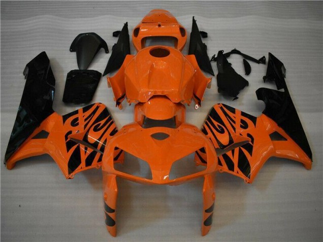 Orange Black 05-06 Honda CBR600RR Motorcycle Fairing Orange Black 05-06 Honda CBR600RR Motorcycle Fairing