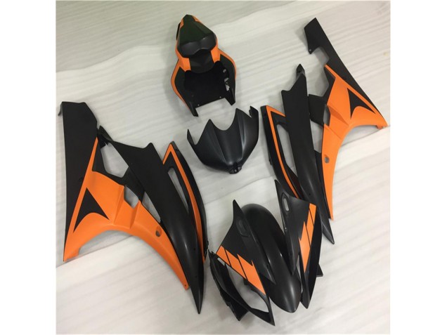 Orange Black 06-07 Yamaha YZF R6 Motorcycle Fairing Orange Black 06-07 Yamaha YZF R6 Motorcycle Fairing