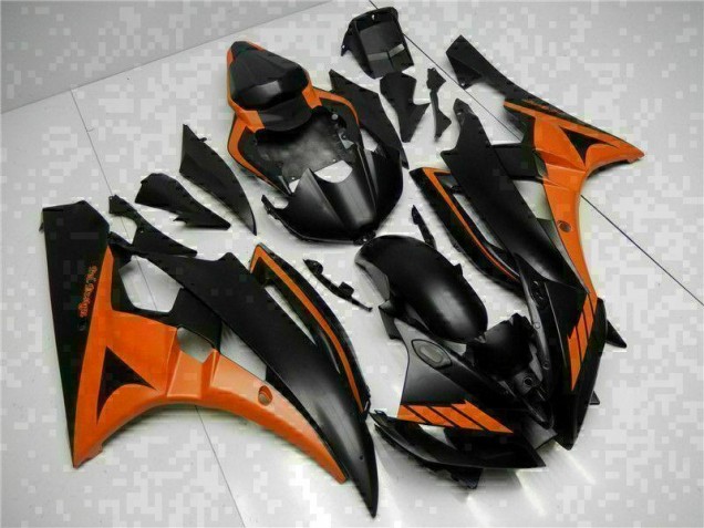 Orange Black 06-07 Yamaha YZF R6 Motorcycle Fairings Orange Black 06-07 Yamaha YZF R6 Motorcycle Fairings