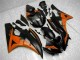 Orange Black 06-07 Yamaha YZF R6 Motorcycle Fairings Orange Black 06-07 Yamaha YZF R6 Motorcycle Fairings