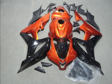 Orange Black 07-08 Honda CBR600RR Motorcycle Fairings