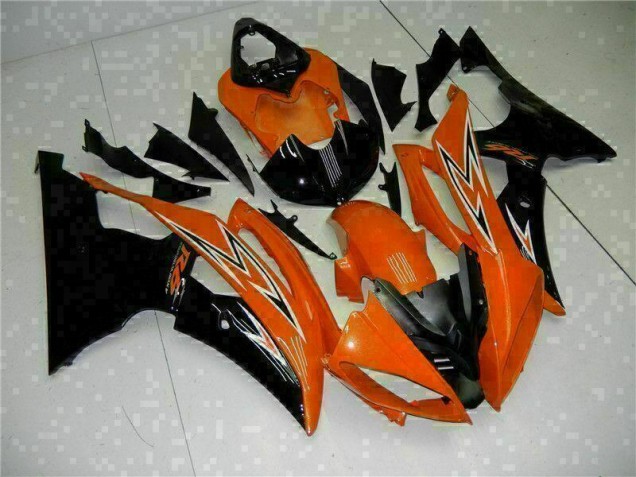 Orange Black 08-16 Yamaha YZF R6 Motorcycle Fairings Orange Black 08-16 Yamaha YZF R6 Motorcycle Fairings