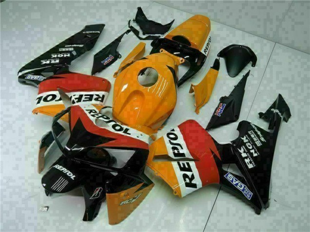Orange Black Repsol 05-06 Honda CBR600RR Motorcycle Bodywork Orange Black Repsol 05-06 Honda CBR600RR Motorcycle Bodywork