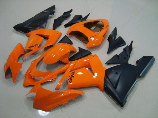 Orange Matte Black 03-05 Kawasaki ZX10R Motorcycle Fairings