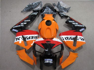 Orange Red Black Repsol 05-06 Honda CBR600RR Motorcycle Fairings
