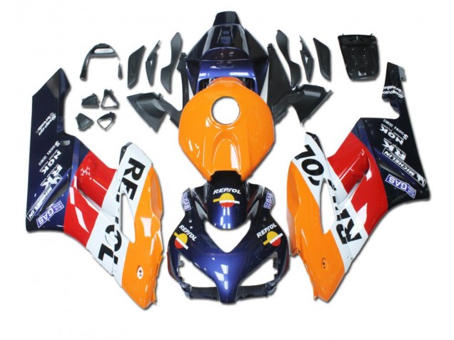 Orange Red Blue Repsol 04-05 Honda CBR1000RR Motorcycle Fairings Orange Red Blue Repsol 04-05 Honda CBR1000RR Motorcycle Fairings