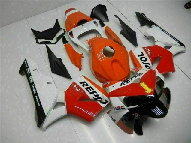Orange Repsol 05-06 Honda CBR600RR Motorcycle Fairings Orange Repsol 05-06 Honda CBR600RR Motorcycle Fairings