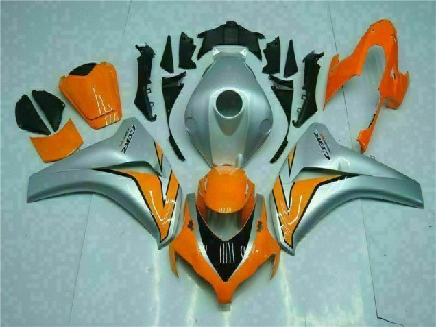 Orange Silver 08-11 Honda CBR1000RR Motorcycle Fairing