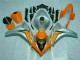 Orange Silver 08-11 Honda CBR1000RR Motorcycle Fairing