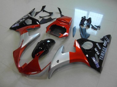 Orange Silver Black 03-05 Yamaha YZF R6 Motorcycle Fairings
