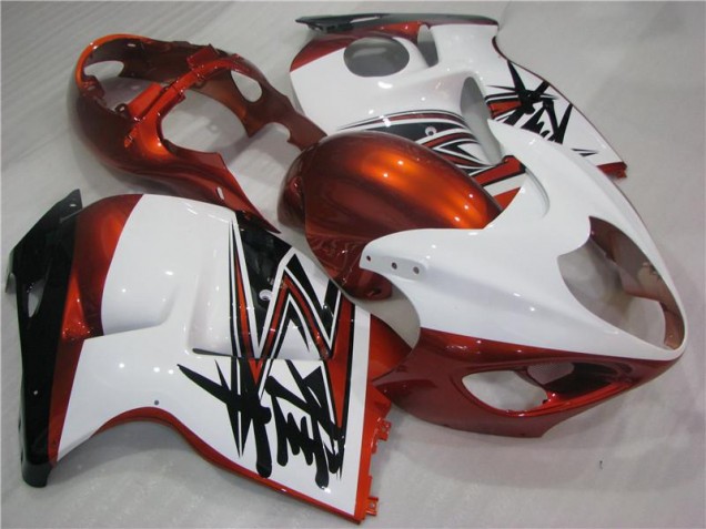 Orange White Black 96-07 Suzuki GSXR 1300 Hayabusa Motorcycle Fairings Orange White Black 96-07 Suzuki GSXR 1300 Hayabusa Motorcycle Fairings