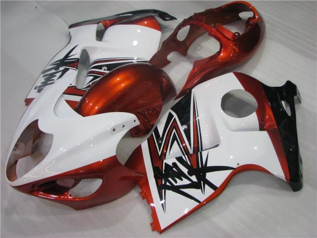 Orange White Black 96-07 Suzuki GSXR 1300 Hayabusa Motorcycle Fairings Orange White Black 96-07 Suzuki GSXR 1300 Hayabusa Motorcycle Fairings