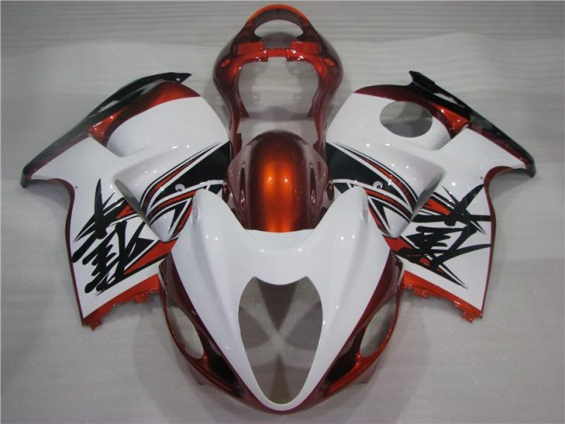 Orange White Black 96-07 Suzuki GSXR 1300 Hayabusa Motorcycle Fairings Orange White Black 96-07 Suzuki GSXR 1300 Hayabusa Motorcycle Fairings