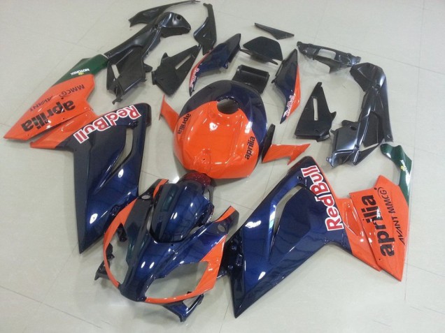 Orange and Dark Blue 06-11 Aprilia RS125 Motorcycle Fairings Orange and Dark Blue 06-11 Aprilia RS125 Motorcycle Fairings