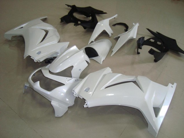 Pearl White 08-12 Kawasaki ZX250R Motorcycle Fairings Pearl White 08-12 Kawasaki ZX250R Motorcycle Fairings