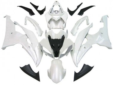 Pearl White 08-16 Yamaha YZF R6 Motorcycle Fairing