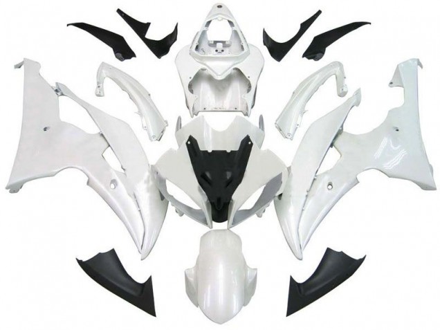 Pearl White 08-16 Yamaha YZF R6 Motorcycle Fairing