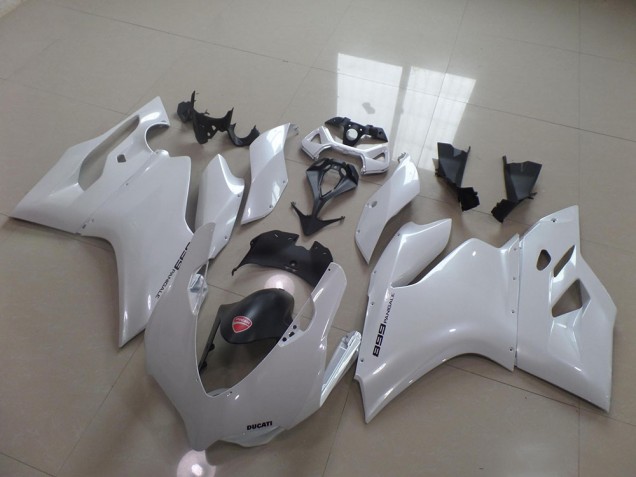 Pearl White 11-14 Ducati 1199 Motorcycle Fairings Pearl White 11-14 Ducati 1199 Motorcycle Fairings