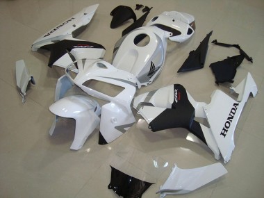 Pearl White Matte Black 05-06 Honda CBR600RR Motorcycle Fairings
