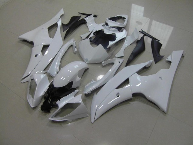 Pearl White No Decals 08-16 Yamaha YZF R6 Motorcycle Fairings
