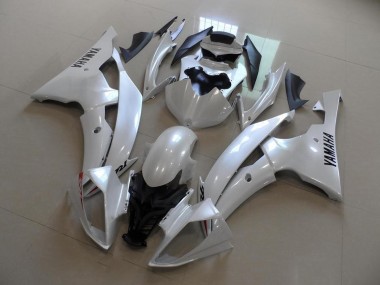Pearl White OEM Style 08-16 Yamaha YZF R6 Motorcycle Fairings