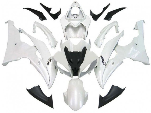 Pearl White R6 08-16 Yamaha YZF R6 Motorcycle Fairings
