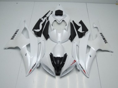 Pearl White and Red Sticker 08-16 Yamaha YZF R6 Motorcycle Fairings