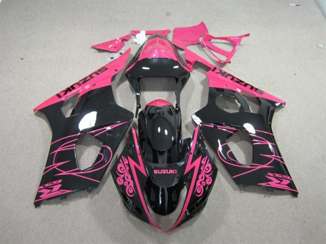Pink Black 03-04 Suzuki GSXR 1000 Motorcycle Fairings Pink Black 03-04 Suzuki GSXR 1000 Motorcycle Fairings