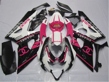 Pink Chanel 06-07 Suzuki GSXR 600 Motorcycle Fairings