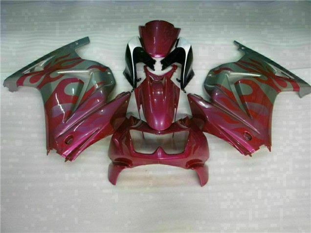 Purple Red 08-12 Kawasaki EX250 Motorcycle Fairings