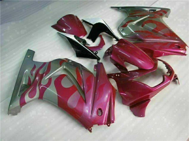 Purple Red 08-12 Kawasaki EX250 Motorcycle Fairings