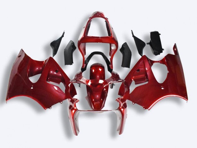 Red 00-02 Kawasaki ZX6R Full Motorcycle Fairing Kits