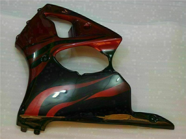 Red 00-02 Kawasaki ZX6R Motorcycle Fairing Red 00-02 Kawasaki ZX6R Motorcycle Fairing