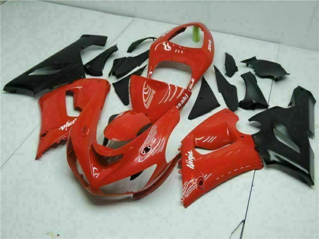 Red 05-06 Kawasaki ZX6R Motorcycle Fairing