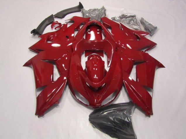 Red 06-07 Kawasaki ZX10R Motorcycle Fairing Red 06-07 Kawasaki ZX10R Motorcycle Fairing