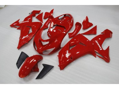 Red 06-07 Kawasaki ZX10R Motorcycle Fairings