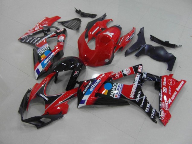 Red 07-08 Suzuki GSXR 1000 Motorcycle Fairings