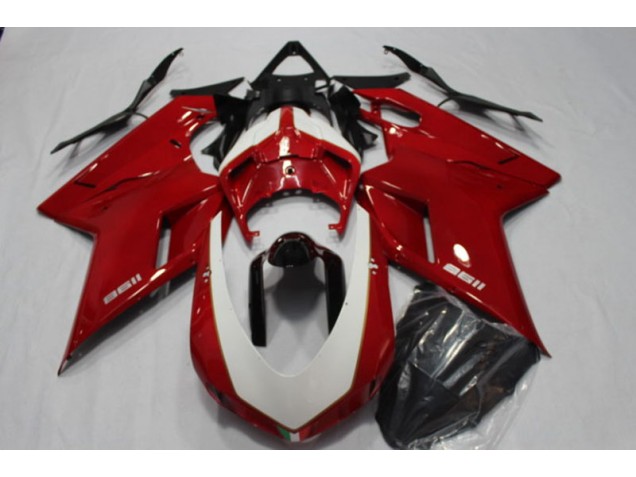 Red 07-14 Ducati 1198 Motorcycle Fairings Red 07-14 Ducati 1198 Motorcycle Fairings