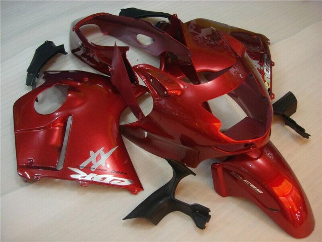 Red 96-07 Honda CBR1100XX Motorcycle Fairings Red 96-07 Honda CBR1100XX Motorcycle Fairings
