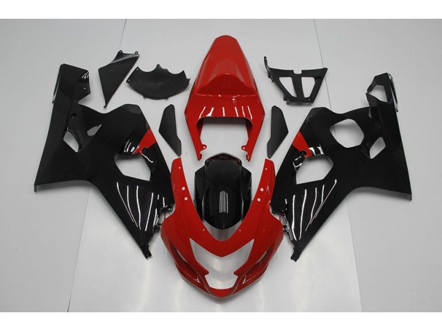 Red Black 04-05 Suzuki GSXR 750 Motorcycle Fairing Red Black 04-05 Suzuki GSXR 750 Motorcycle Fairing