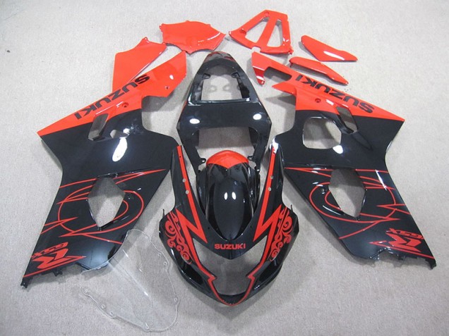 Red Black 04-05 Suzuki GSXR 750 Motorcycle Fairings Red Black 04-05 Suzuki GSXR 750 Motorcycle Fairings