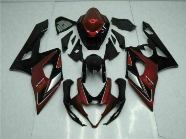 Red Black 05-06 Suzuki GSXR 1000 Motorcycle Fairing Kits & Plastic