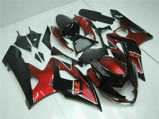 Red Black 05-06 Suzuki GSXR 1000 Motorcycle Fairings Red Black 05-06 Suzuki GSXR 1000 Motorcycle Fairings