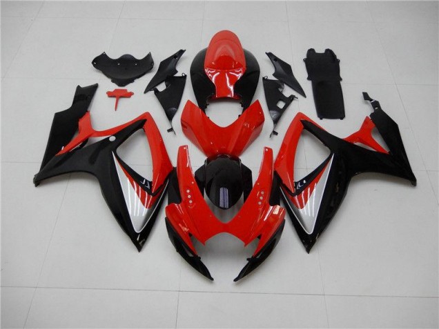 Red Black 06-07 Suzuki GSXR 600/750 Motorcycle Fairing Kits
