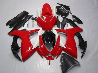 Red Black 06-07 Suzuki GSXR 600 Motorcycle Fairings