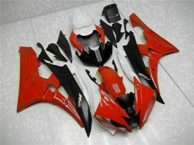 Red Black 06-07 Yamaha YZF R6 Motorcycle Fairings