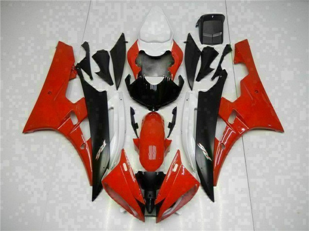 Red Black 06-07 Yamaha YZF R6 Motorcycle Fairings