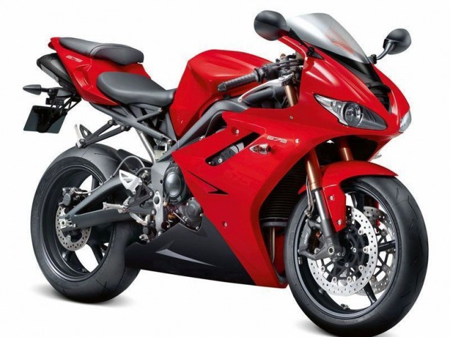 Red Black 06-08 Triumph Daytona 675 Triple Motorcycle Fairings Red Black 06-08 Triumph Daytona 675 Triple Motorcycle Fairings