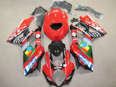Red Black 07-08 Suzuki GSXR 1000 Motorcycle Fairings