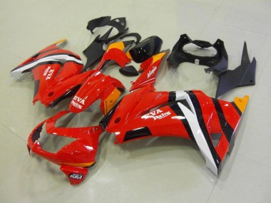 Red Black 08-12 Kawasaki ZX250R Motorcycle Fairing